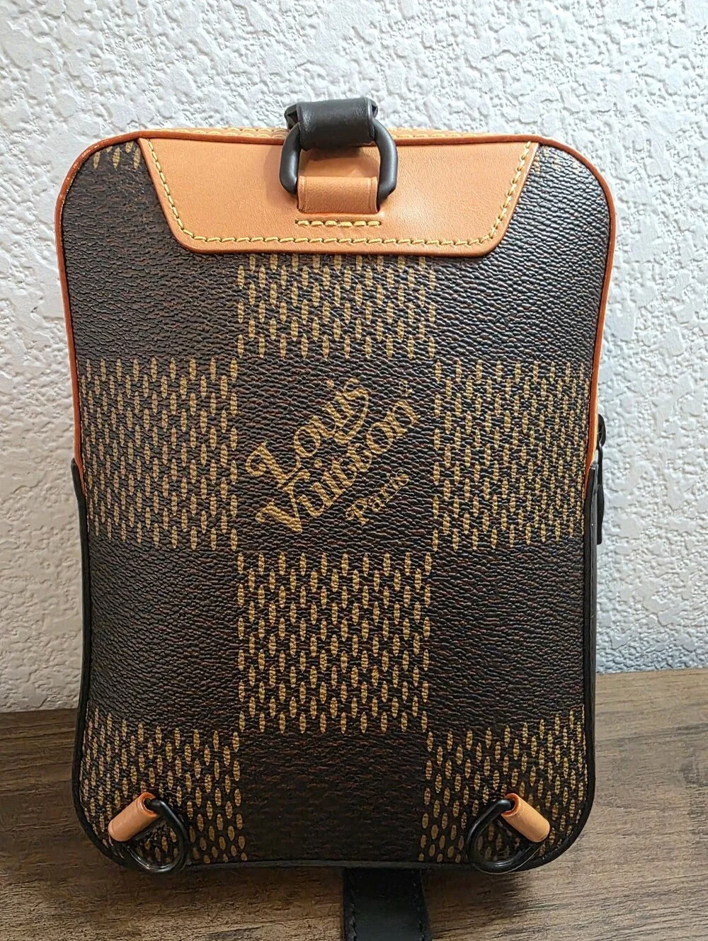 Louis Vuitton X NIGO Giant Damier Ebene Monogram Amazone Sling Bag Like New